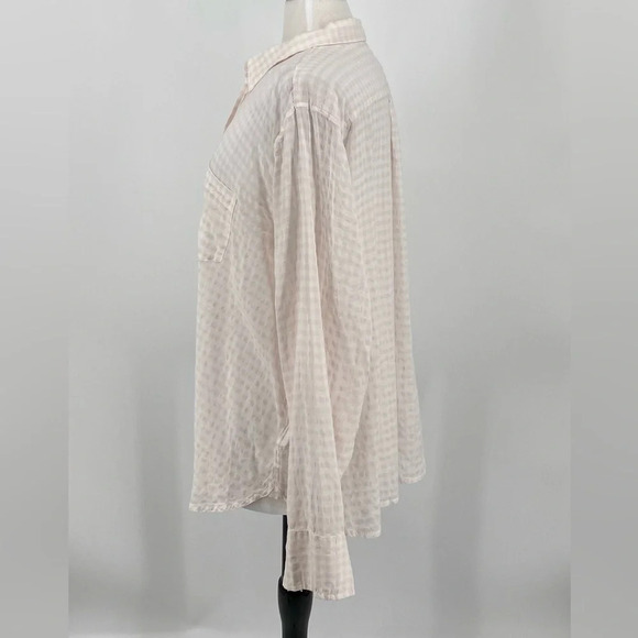 J Crew Classic Fit Popover Shirt In Soft Gauze Gingham - Picture 5 of 8